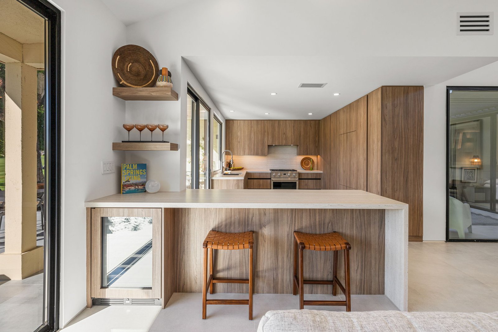 Premium custom cabinetry made to order for this beautiful home in Palm Springs